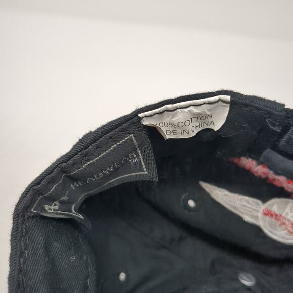 Nolan Real Rider Strapback Baseball Cap Black One Size Adjustable ATT Headwear - Picture 9 of 9